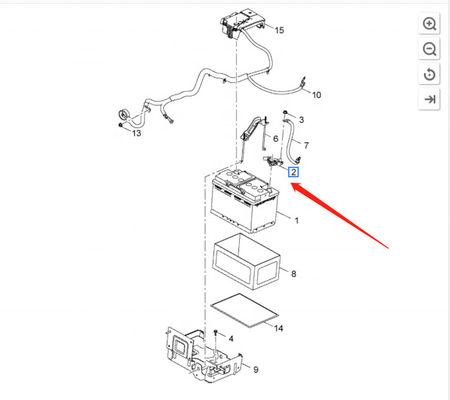 Nominale capaciteit 50/60/65/70AH LLV Auto Battery Flow Sensor voor Lovarv SAIL 3 Knight